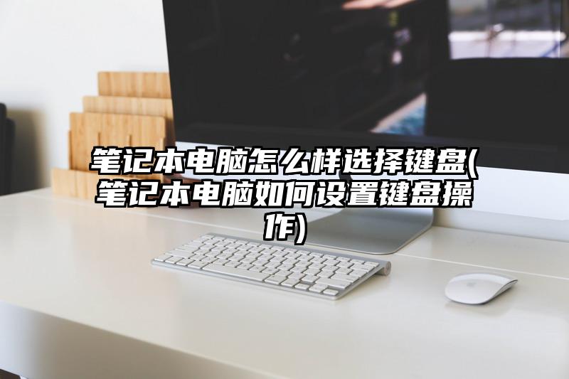 笔记本电脑怎么样选择键盘(笔记本电脑如何设置键盘操作)