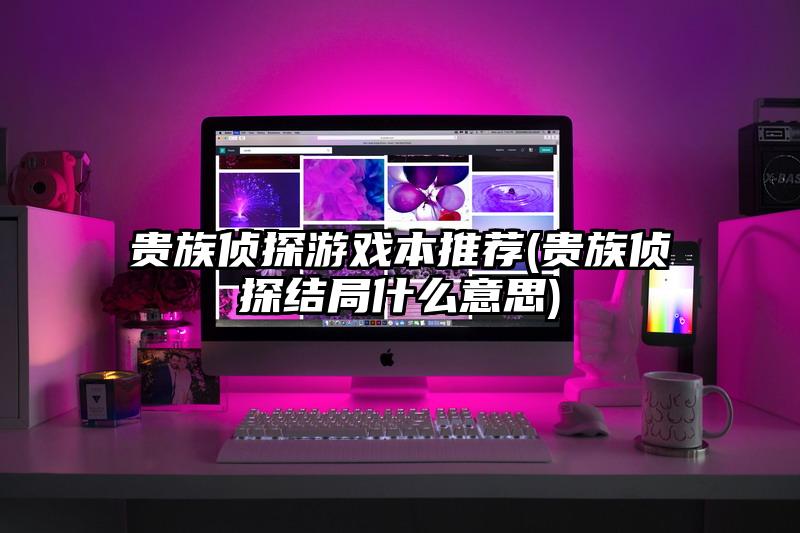 贵族侦探游戏本推荐(贵族侦探结局什么意思)