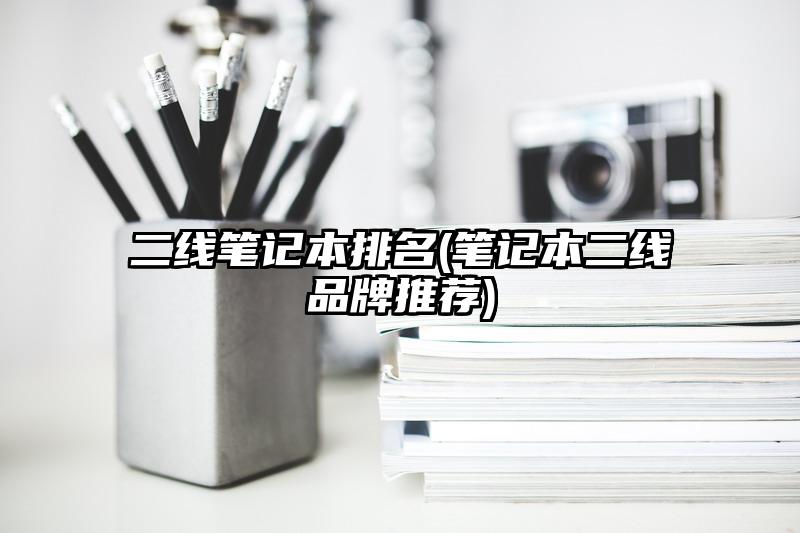 二线笔记本排名(笔记本二线品牌推荐)