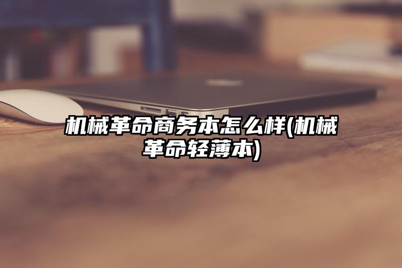 机械革命商务本怎么样(机械革命轻薄本)