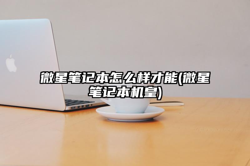 微星笔记本怎么样才能(微星笔记本机皇)