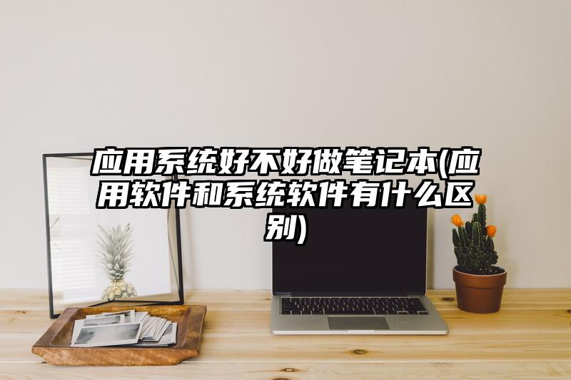应用系统好不好做笔记本(应用软件和系统软件有什么区别)