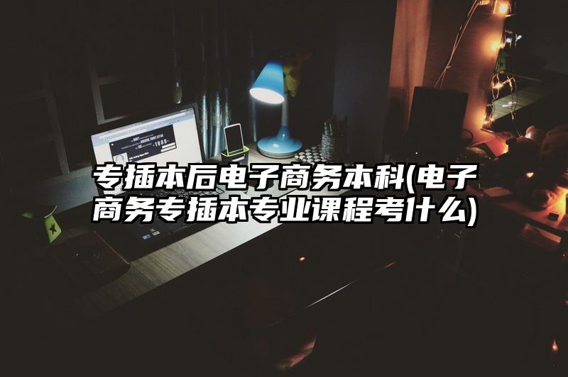 专插本后电子商务本科(电子商务专插本专业课程考什么)